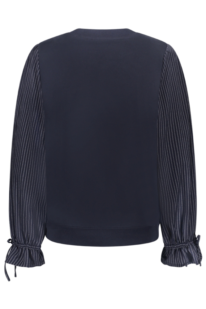 Geisha blauwe dames sweater | Achteraanzicht
