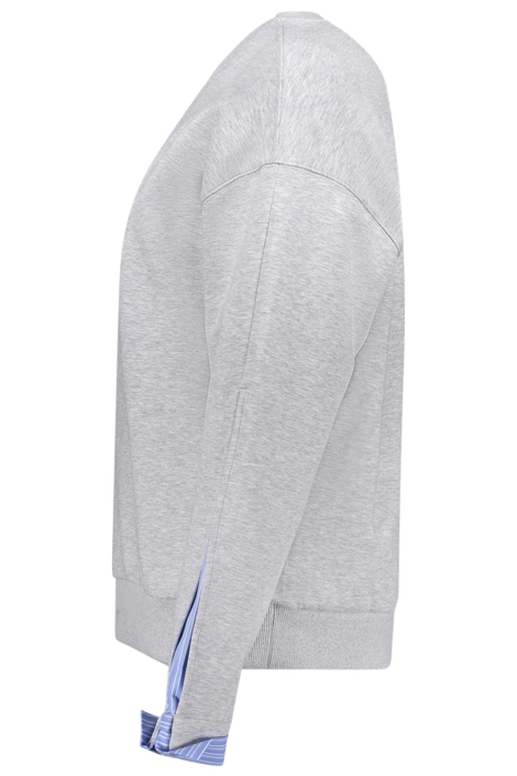 Geisha grijze dames sweater | Zijaanzicht