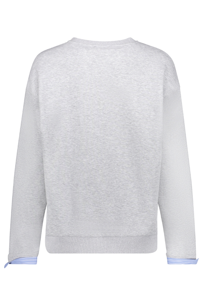 Geisha grijze dames sweater | Achteraanzicht