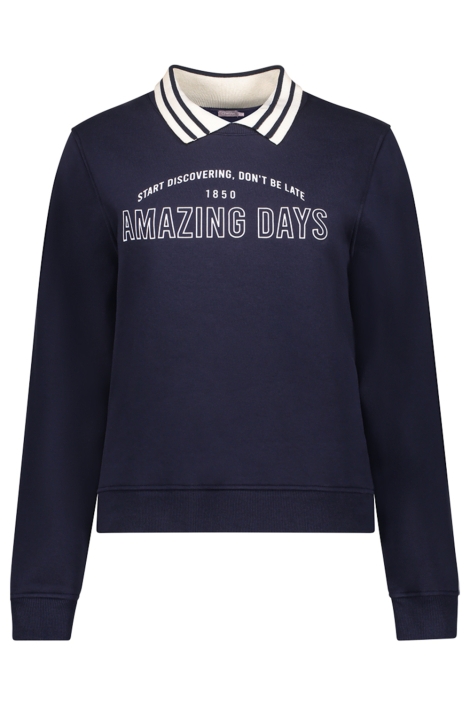 Geisha blauwe dames sweater | Vooraanzicht