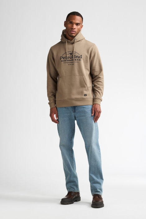 Petrol Industries camel heren sweater | Model