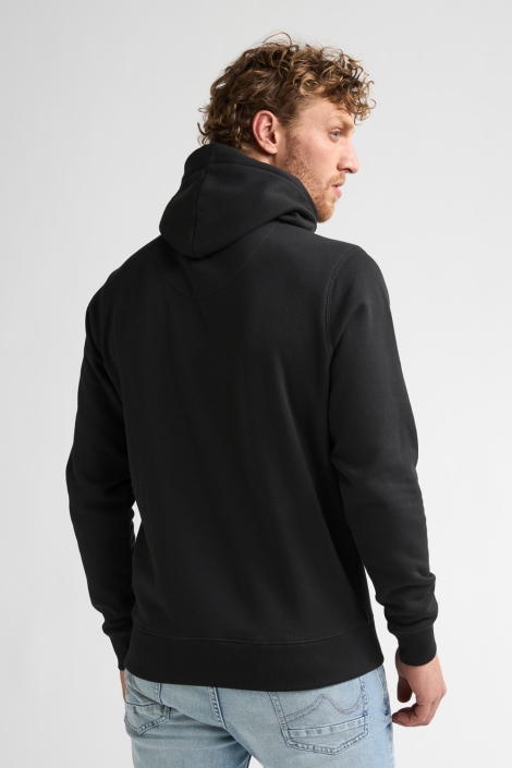 Petrol Industries grijze heren sweater | Model achteraanzicht
