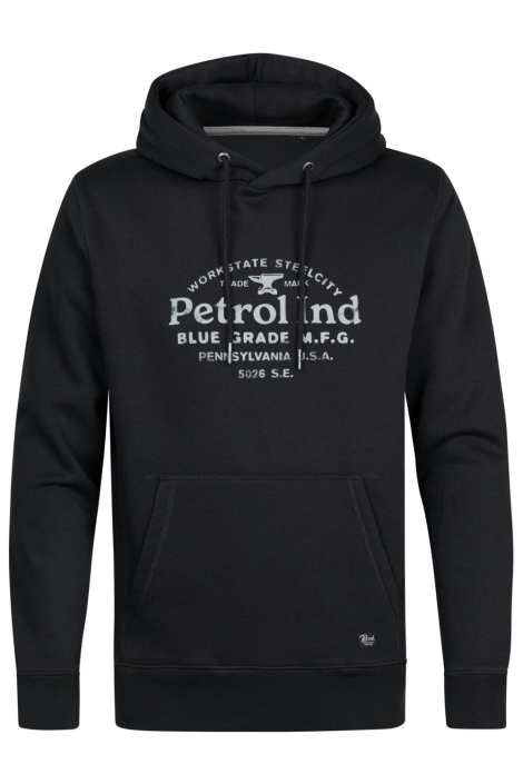 Petrol Industries grijze heren sweater | Vooraanzicht