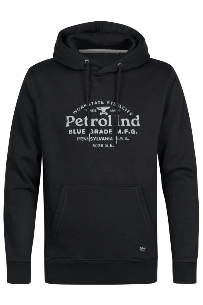 Petrol Industries grijze heren sweater | Vooraanzicht