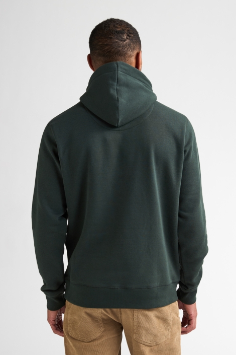 Petrol Industries groene heren sweater | Model achteraanzicht