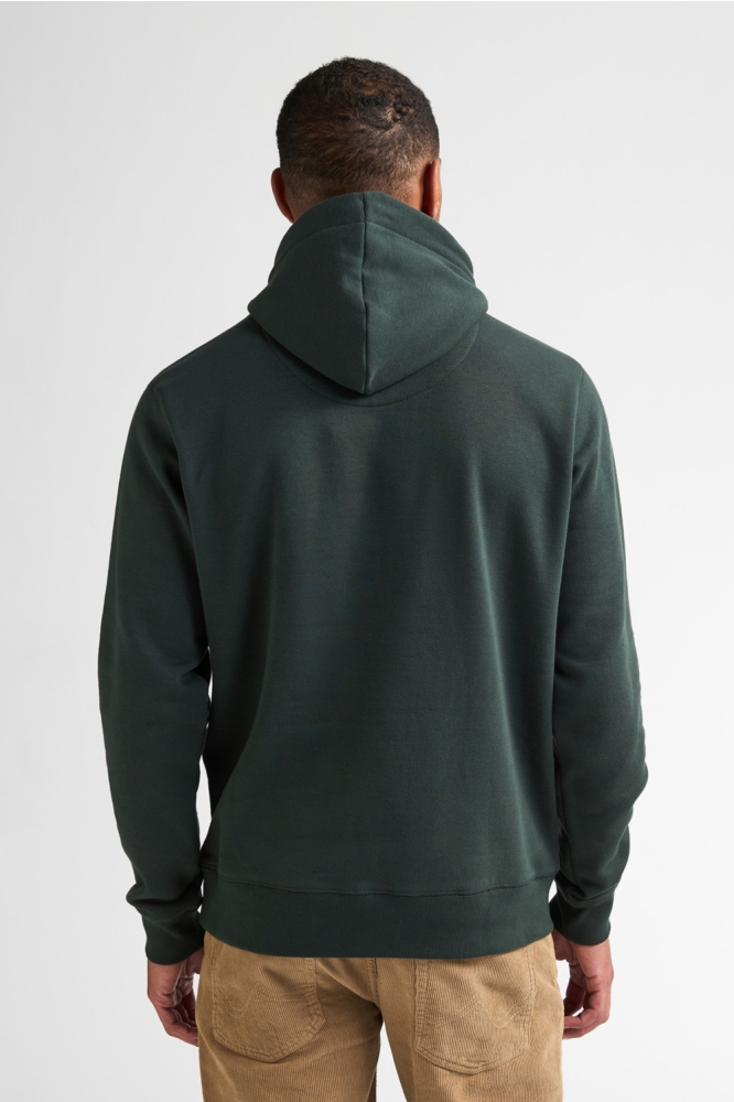 Petrol Industries groene heren sweater | Model achteraanzicht