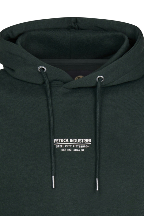 Petrol Industries groene heren sweater | Close up
