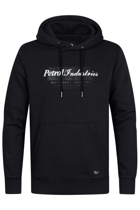 Petrol Industries zwarte heren sweater | Vooraanzicht