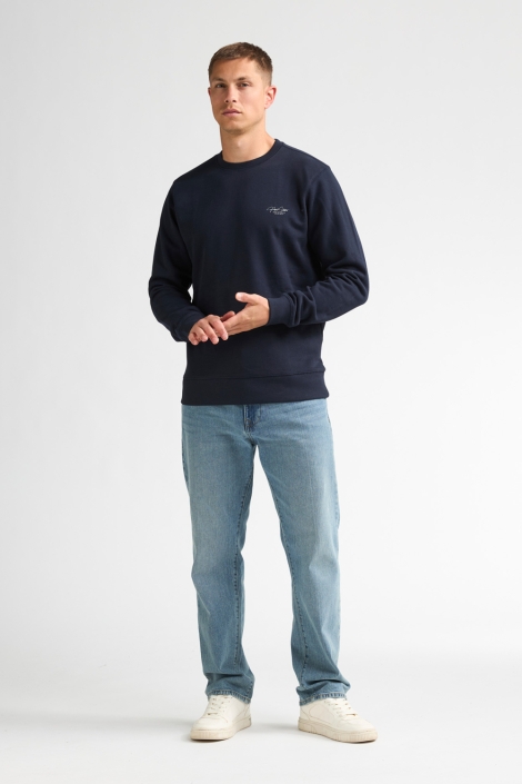 Petrol Industries blauwe heren sweater | Model