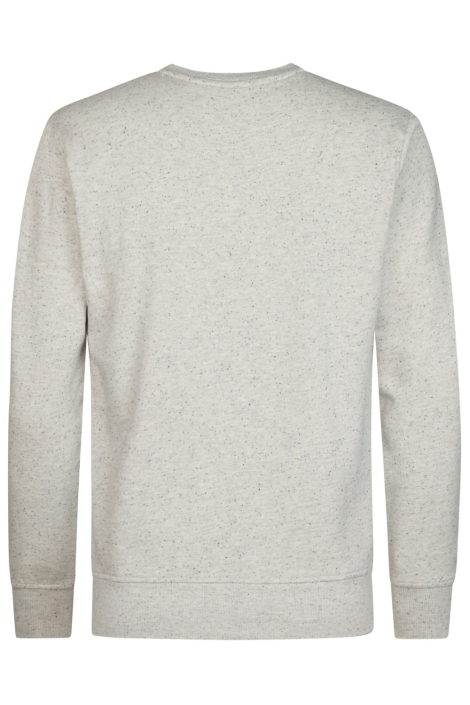 Petrol Industries grijze heren sweater | Achteraanzicht