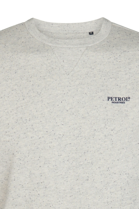 Petrol Industries grijze heren sweater | Kleurstaal