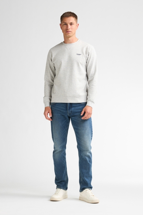 Petrol Industries grijze heren sweater | Model