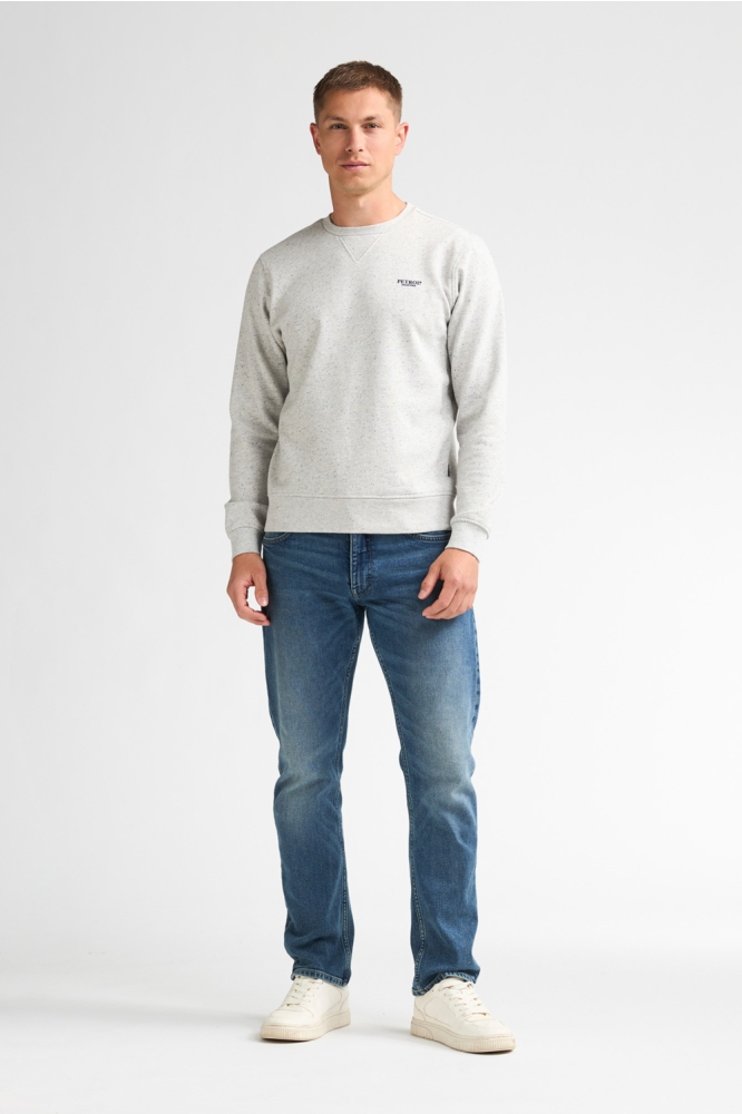 Petrol Industries grijze heren sweater | Model