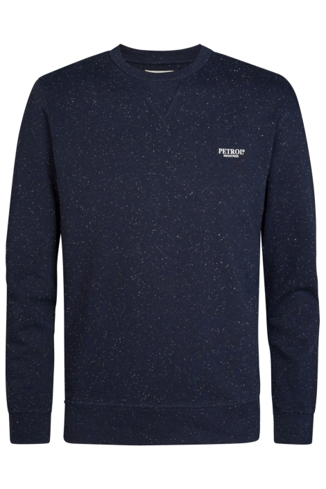 Petrol Industries blauwe heren sweater | Vooraanzicht