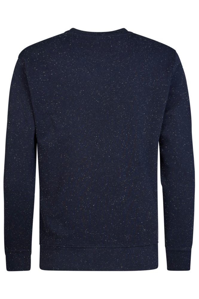 Petrol Industries blauwe heren sweater | Achteraanzicht