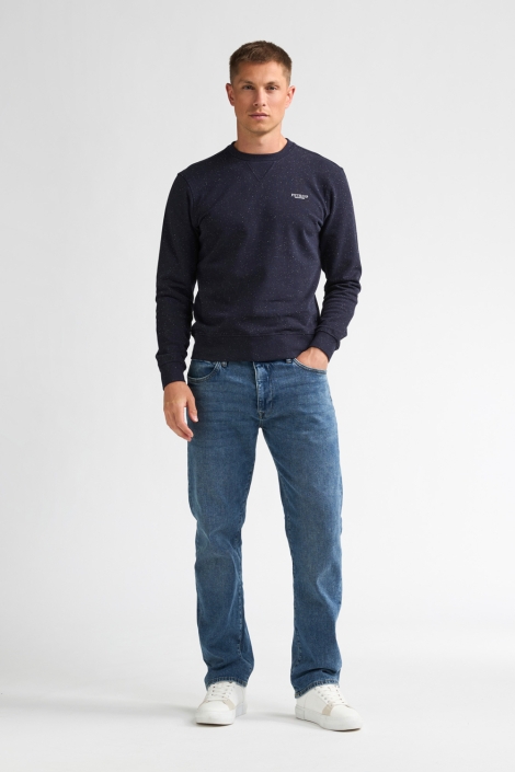 Petrol Industries blauwe heren sweater | Model