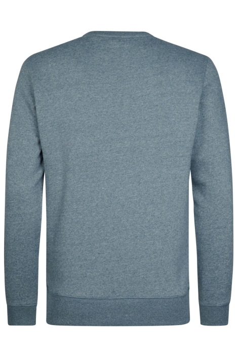 Petrol Industries blauwe heren sweater | Achteraanzicht