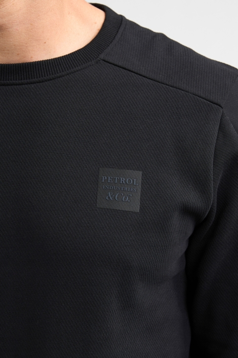 Petrol Industries zwarte heren sweater | Unique Selling Point
