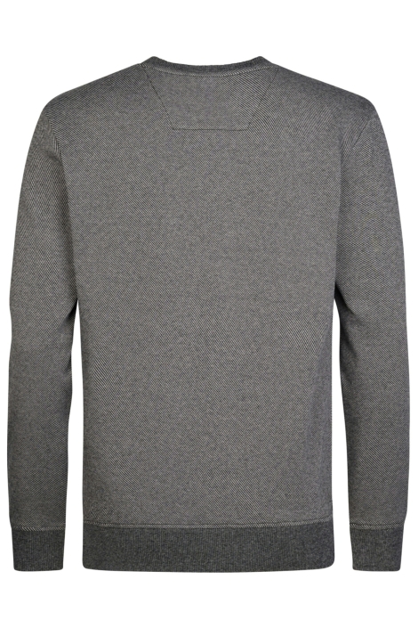 Petrol Industries zwarte heren sweater | Achteraanzicht
