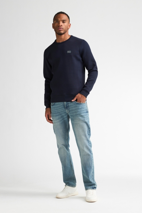 Petrol Industries blauwe heren sweater | Model