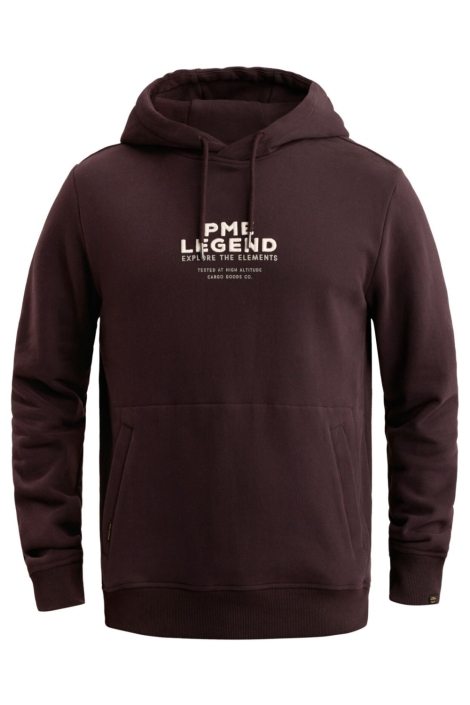 PME legend bordeaux heren sweater | Vooraanzicht