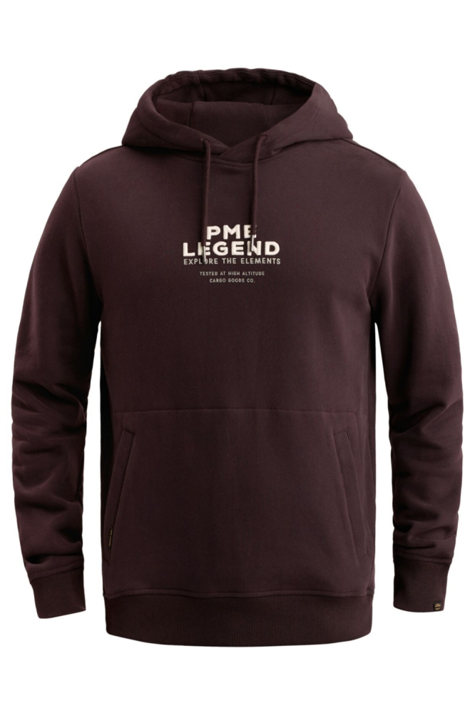 PME legend bordeaux heren sweater | Vooraanzicht