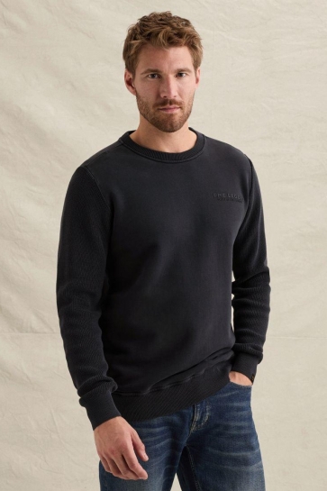PME legend crewneck sweat knit combination Blauw