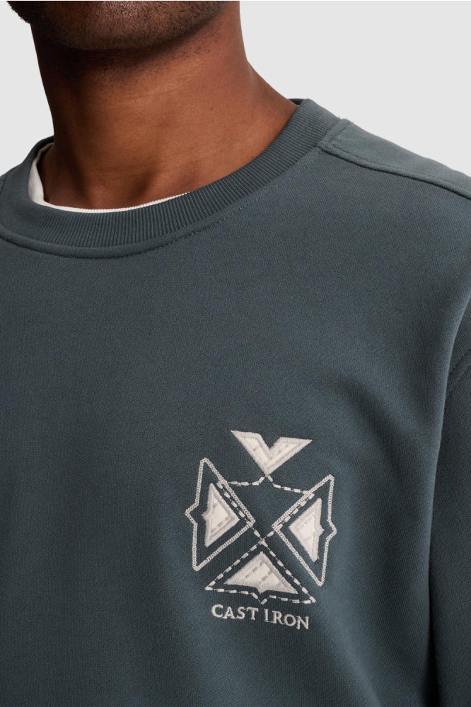 Cast Iron groene heren sweater | Unique Selling Point