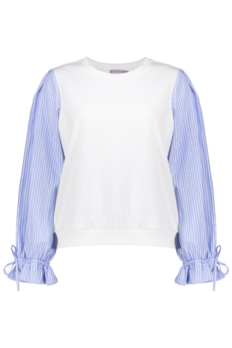 Geisha witte dames sweater | Vooraanzicht