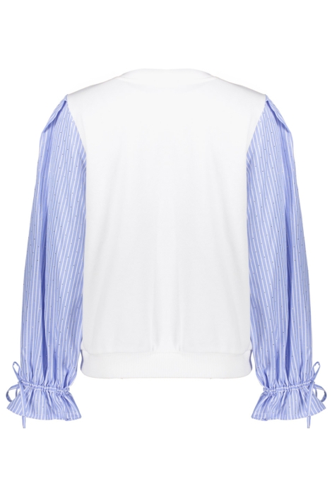Geisha witte dames sweater | Achteraanzicht