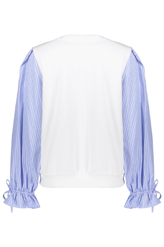 Geisha witte dames sweater | Achteraanzicht