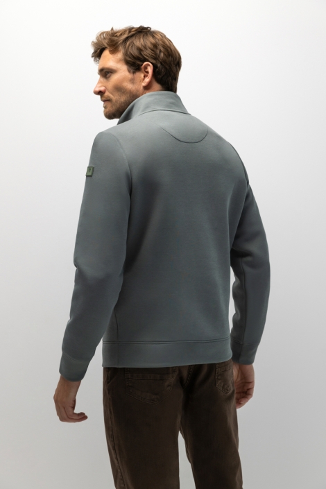 State of Art groene heren sweater | Model achteraanzicht