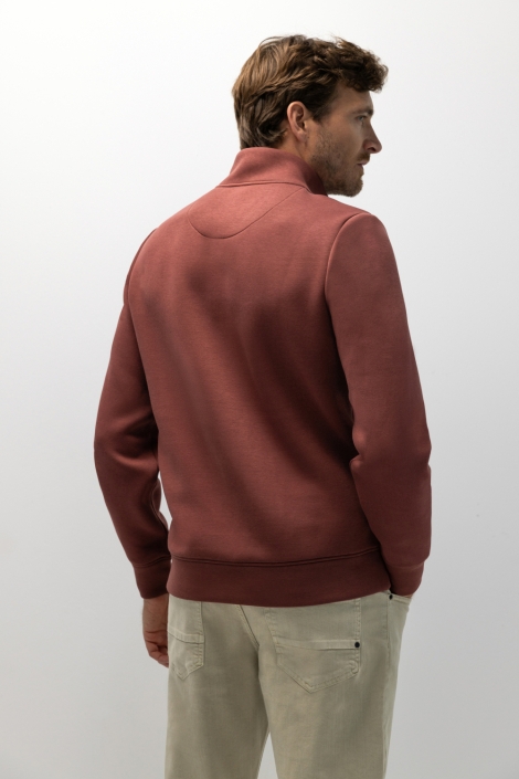 State of Art bordeaux heren sweater | Model achteraanzicht