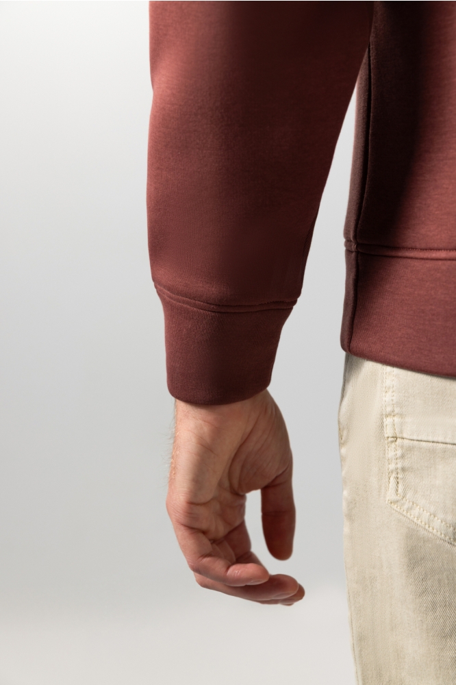 State of Art bordeaux heren sweater | Close up