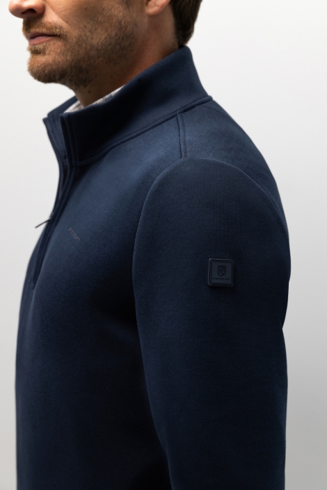 State of Art blauwe heren sweater | Close up