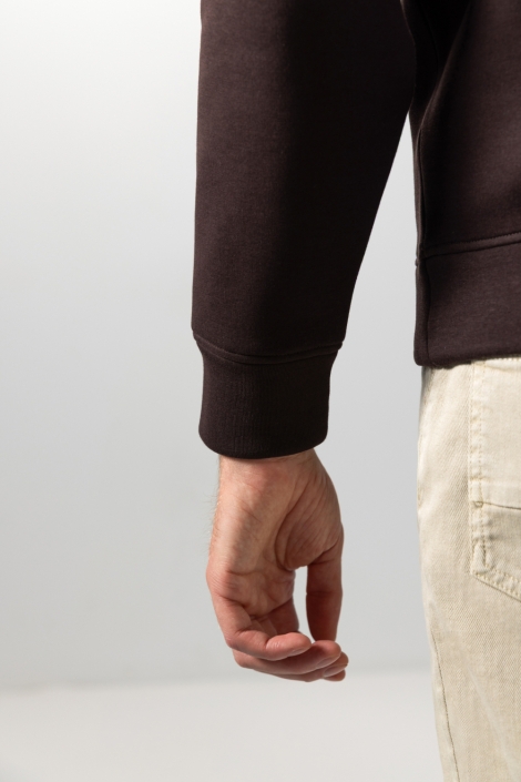 State of Art bruine heren sweater | Close up