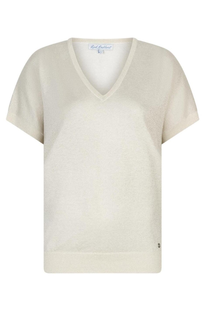 Red Button zilveren dames t-shirt | Vooraanzicht