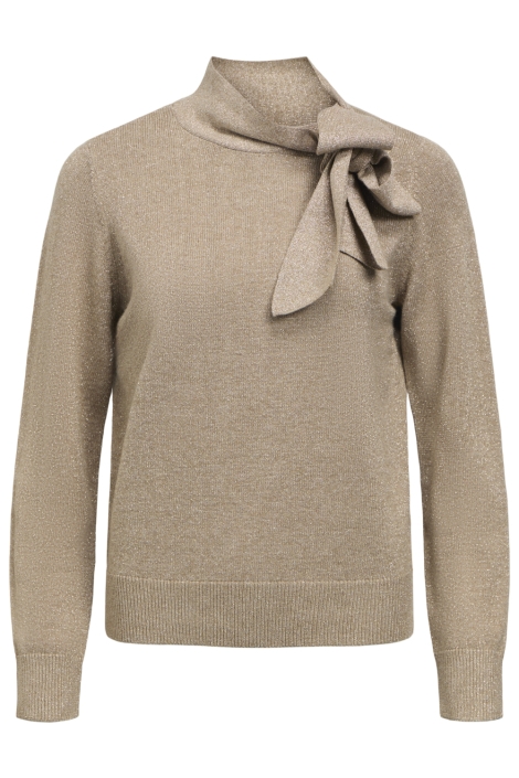 Object taupe dames trui | Vooraanzicht