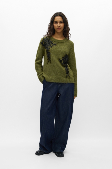 Object groene dames trui | Model