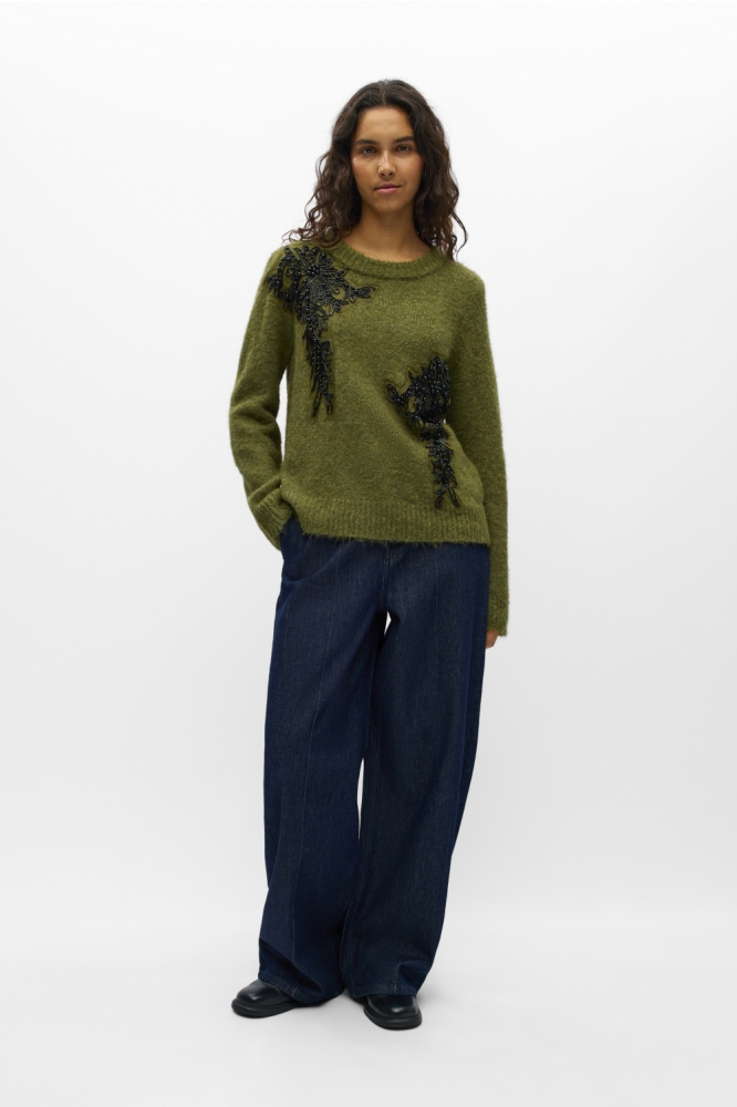 Object groene dames trui | Model