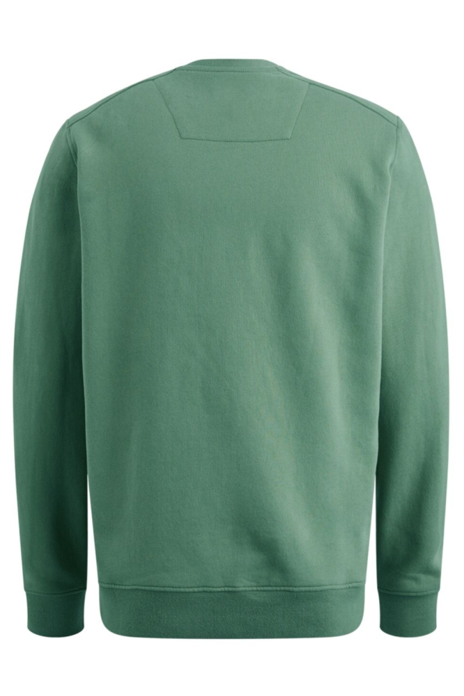 PME legend groene heren sweater | Achteraanzicht