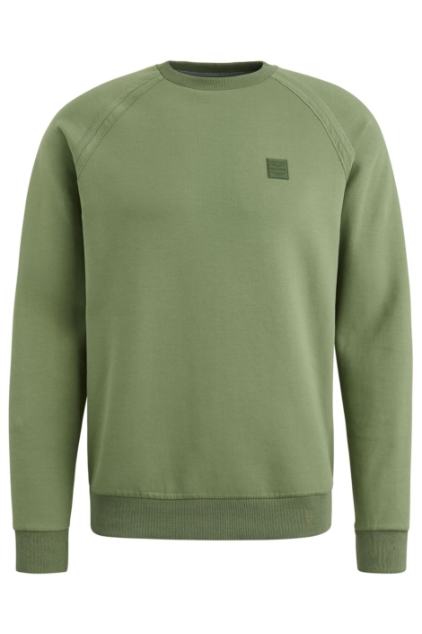 PME legend groene heren sweater | Vooraanzicht
