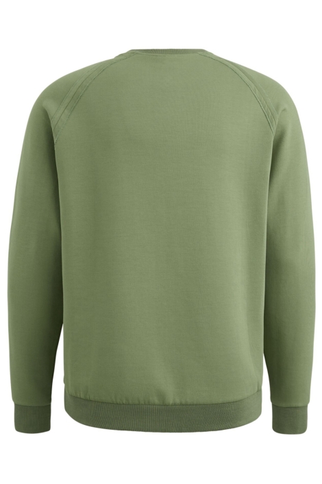 PME legend groene heren sweater | Achteraanzicht