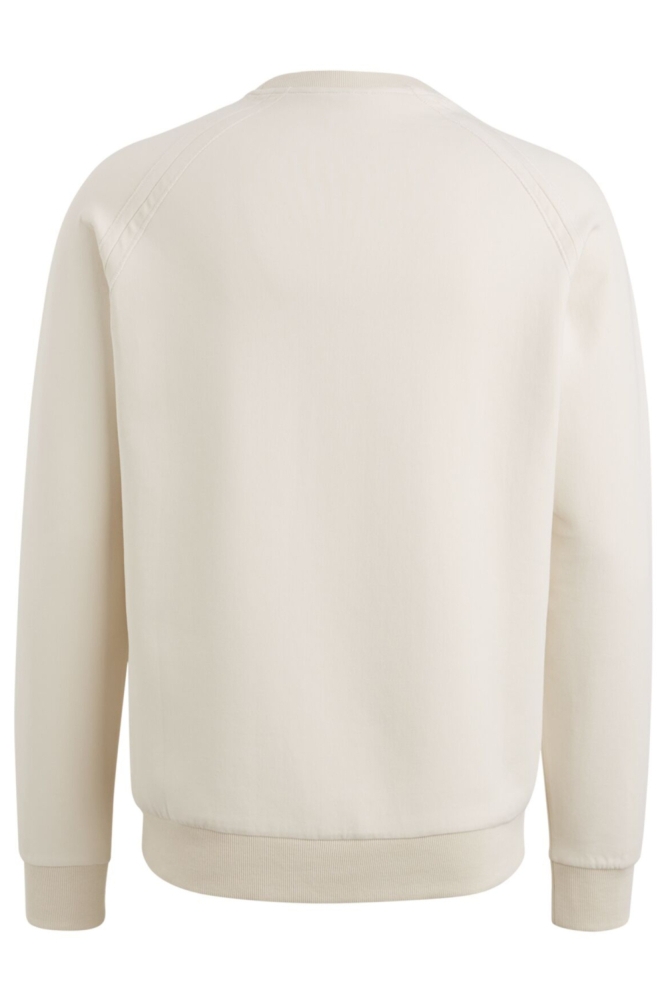 PME legend beige heren sweater | Achteraanzicht