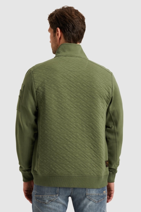 PME legend groene heren vest | Model achteraanzicht