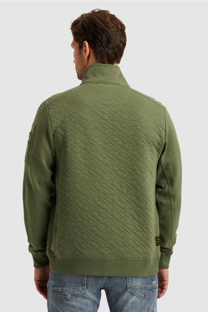 PME legend groene heren vest | Model achteraanzicht