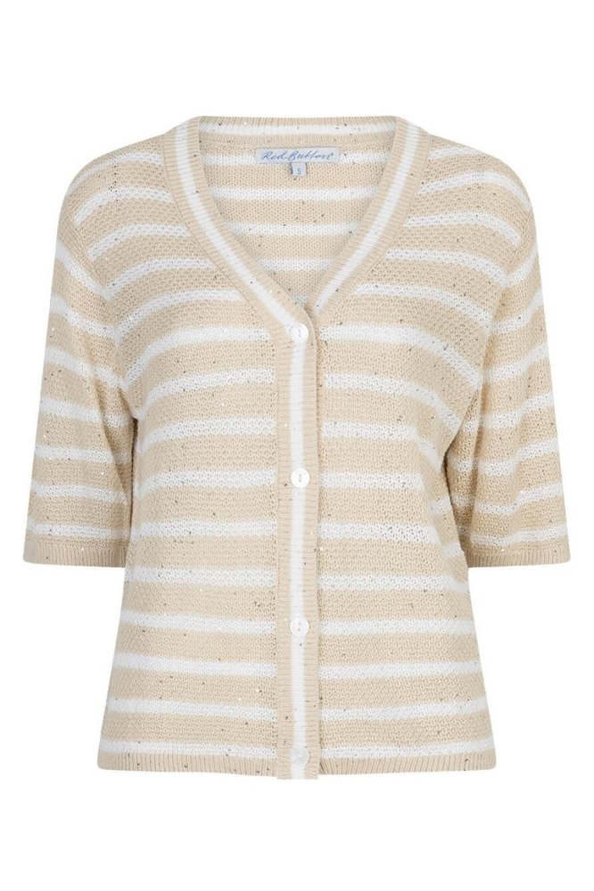 Red Button beige dames vest | Vooraanzicht