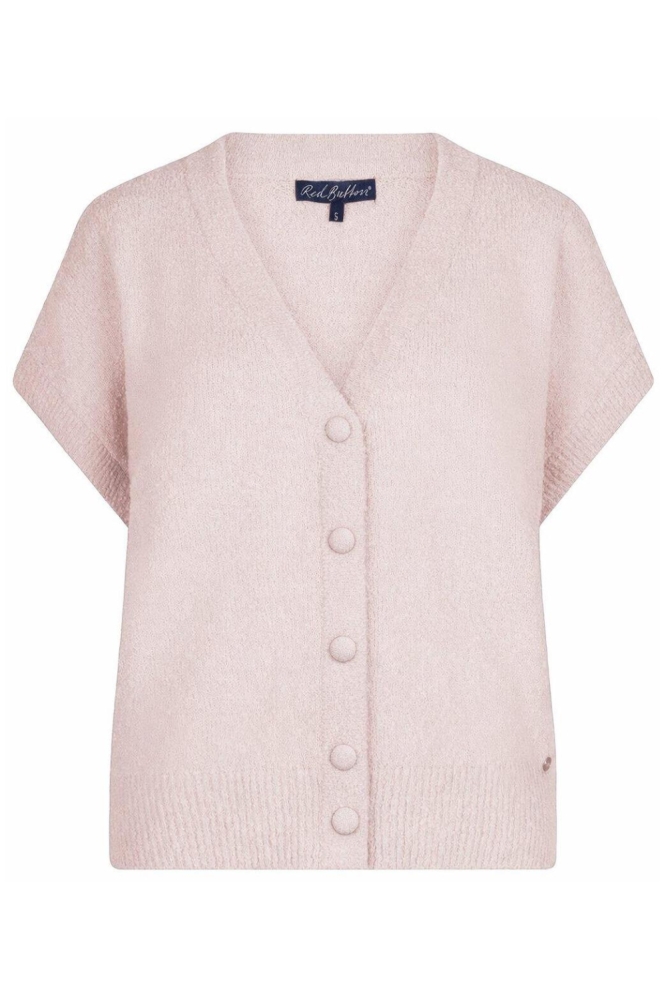 Red Button roze dames vest | Vooraanzicht