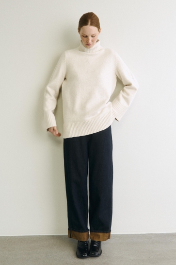 Object objmali l/s lo rollneck pullover no Beige