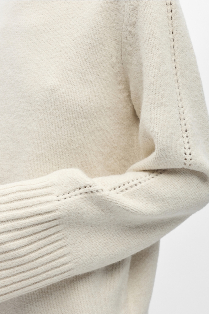 Object beige dames trui | Close up